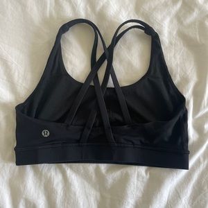 Black lululemon energy bra